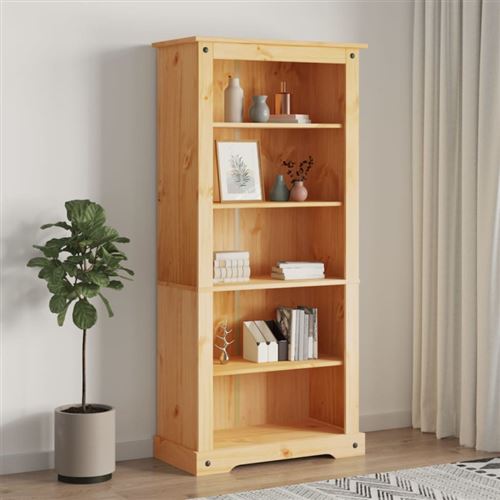 vidaXL Boekenkast grenenhout met 5 planken Corona-stijl 81x29x170 cm