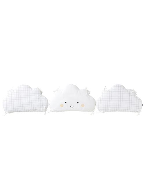 Tour De Lit Modulable Nuage D Etoiles Blanc Gris 180x35 Vertbaudet Tour De Lit Achat Prix Fnac