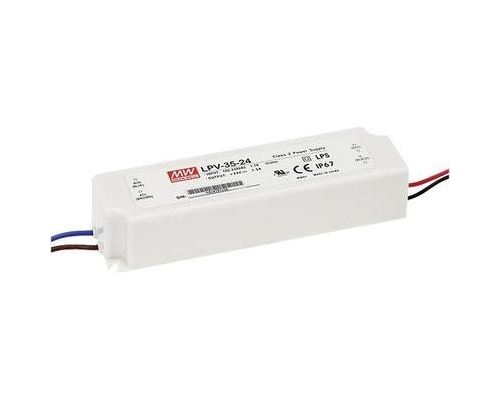 Driver led mean well lpv-35-24 24 v dc 1,5 a