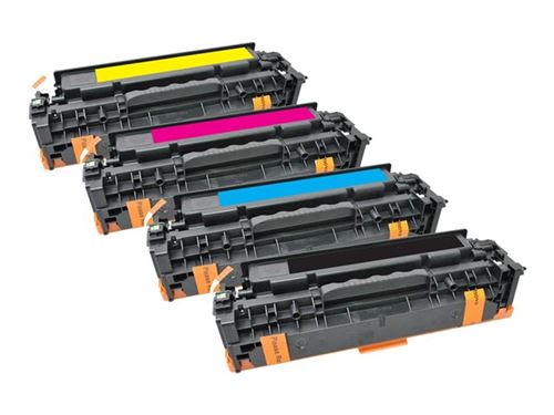 Freecolor ce410x 11a 12a 13a pour hp color laserjet, m451 kit rainbow-premium cartouche toner, 4000 2600 pages (à 5 % de recouv