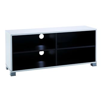 Demeyere 453218 Banc Tv Blanc Noir 101 Cm Meuble Tv Achat Prix Fnac