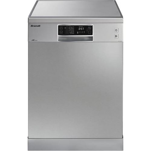 Brandt DFH13534X - Lave-vaisselle - pose libre - largeur : 60 cm - profondeur : 58 cm - hauteur : 85 cm - argent