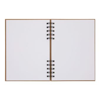 Carnet de notes à pages blanches 17,5 x 10 cm