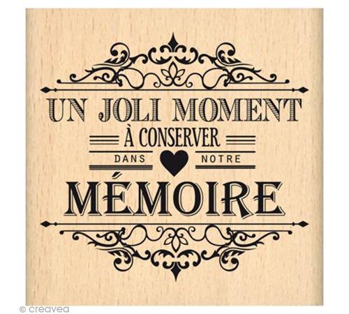 Tampon Envolée de douceurs - Moment à conserver - 7 x 7 cm