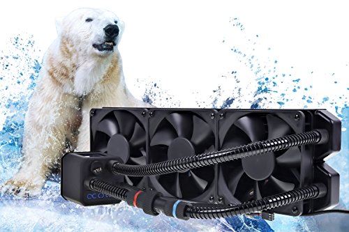 Alphacool Eisbaer 360 CPU Processeur Eau et gaz réfrigérants Eaux et gaz réfrigérants (Noir, 3,03 kg, 12 cm)