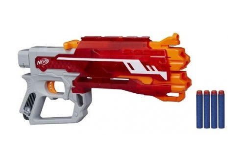 Jeu plein air pistolet blazefire rouge et gris n-strike elite : nerf sonicfire - jouet enfant