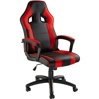 Tectake Chaise Gamer Senpai Noir Rouge Achat Prix Fnac