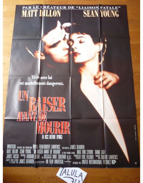 Un Baiser Avant de Mourir AFFICHE CINEMA ORIGINALE