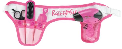 Toi-Toys sac de derrière de coiffeur avec accessoires rose