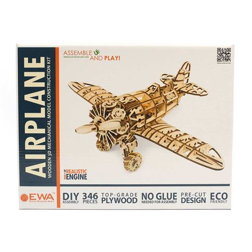 Rolife Maquette Avion en Bois Puzzle 3D Maquette Jouet maquettes
