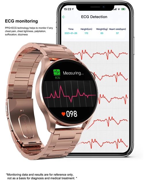 RUMOCOVO Montre connectée pour hommes et femmes, entièrement tactile,  moniteur de fréquence cardiaque, Bluetooth, appel, moniteur d'activité  physique - G959 - Montre connectée à la Fnac