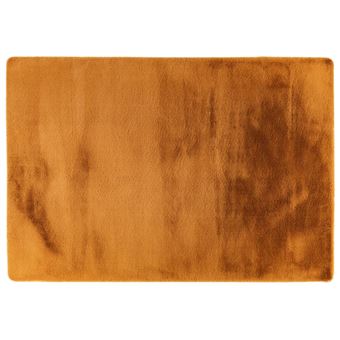Joy - tapis rectangulaire - fausse fourrure - orange - Orange - 1
