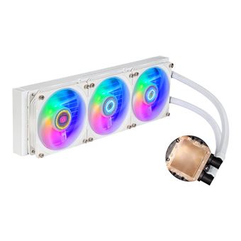 Cooler Master MasterLiquid PL360 FLUX - White Edition - système de refroidissement liquide de processeur - Taille de radiateur : 360 mm - (pour : LGA1156, AM2, AM2+, AM3, LGA1155, AM3+, LGA2011, FM1, FM2, LGA1150, FM2+, LGA2011-3, LGA1151, AM4, LGA2066, - 1