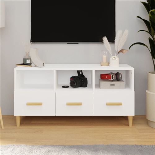 Vidaxl Blanc - Bois D'ingénierie - Image 3