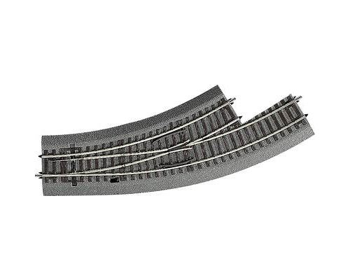 Aiguillage enroulé, à gauche (H0) Voie Rocoline (avec ballast) Roco 42556 30 ° 358 mm