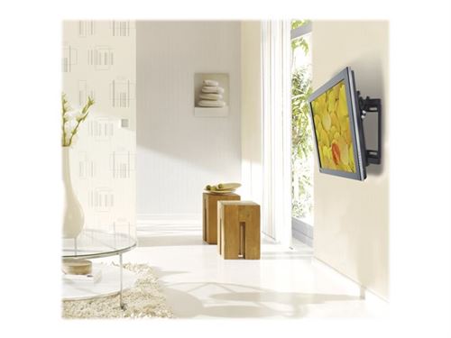 PureMounts PM-BT200 - Haakje - voor plat scherm - staal - zwart - schermgrootte: 23-42 - te bevestigen aan de muur