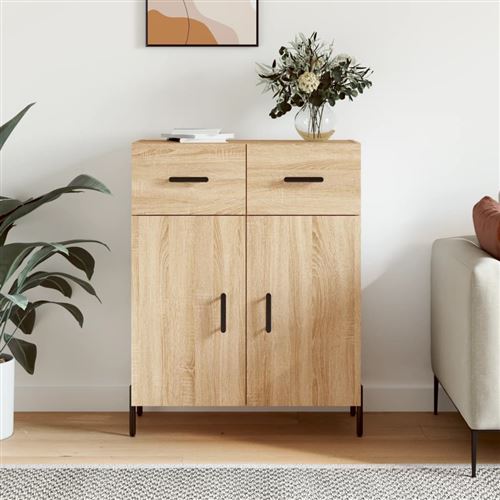 vidaXL - Buffet - Moderne - Chêne - 120 cm - Image 3