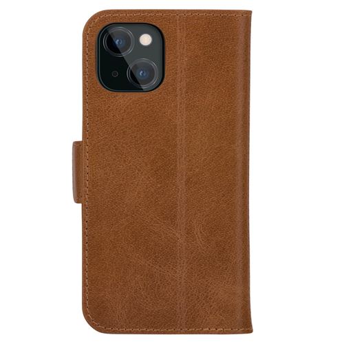 dbramante1928 &Eacute;tui de t&eacute;l&eacute;phone portefeuille Apple iPhone 13 - Brun