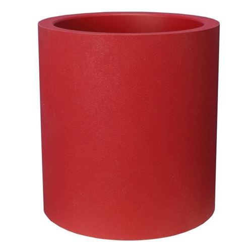 Joom Riviera Pot De Fleurs - Granit Rond - D39 X H43 Cm - 28L - Rouge - Image 5
