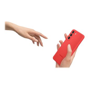 Coque en silicone pour Samsung Galaxy S22 Corail