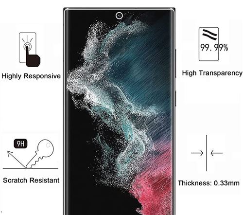 Visiodirect - Protection intégrale Verre Trempé Samsung Galaxy S22