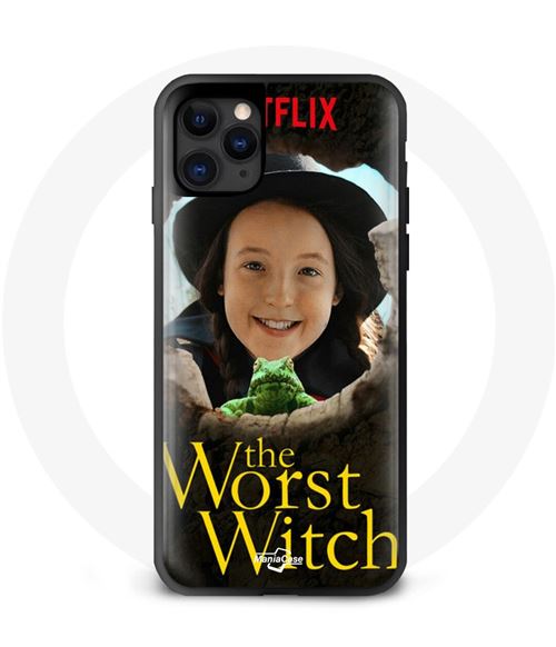 Coque Iphone 13 Pro sorcière maladroite Amandine Malabul the worst witch chapeau grenouille Maniacase