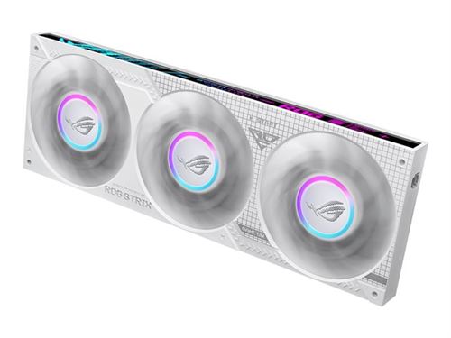 Asus Rog Strix Lc IV 360 Argb LCD - White Edition - Système De Refroidissement Liquide De Processeur - (Pour : Lga1700, Lga1851, Am4, Am5) - 3 X 120 Mm - Blanc