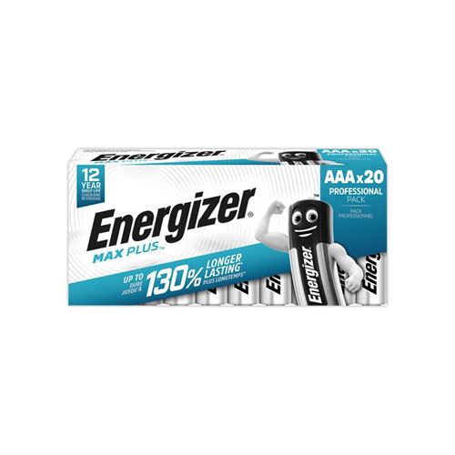 Non Communiqué Energizer Max Plus Industrial Pile Lr3 (Aaa) Alcaline(S) 1.5 V 20 Pc(S)