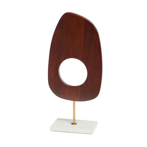 Non Communiqué Marron Décoration À Poser En Bois Et En Marbre - Amadeus - Bois