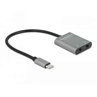 Adaptateur USB-C Mâle vers Double USB-C Femelle, Audio + Charge - Blanc -  Français