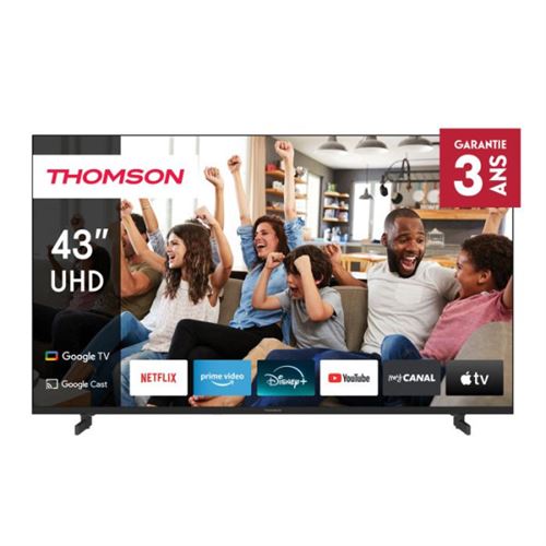 Television TV Thomson 43UG4S14 TV LED 43 pouces 109 cm 4K UHD Google TV 2 HDMI 2.0