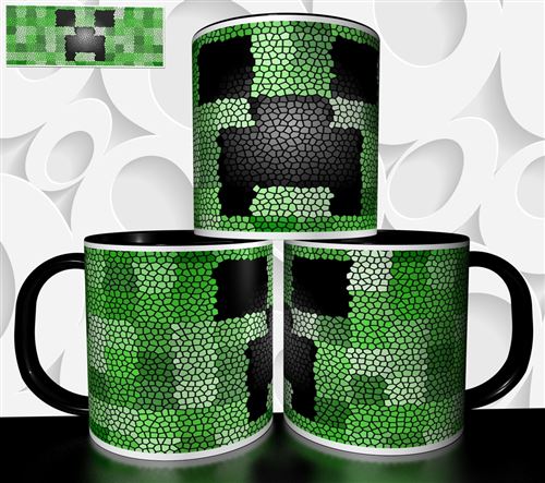 Non Communiqué Blanc Mug Personnalisé Tasse À Café - Jeu Video Minecraft Réf 1220