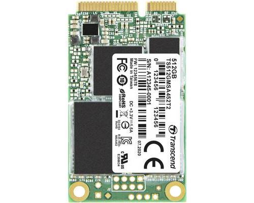 Transcend MSA452T2 - SSD - 512 Go - interne - mSATA - SATA 6Gb/s
