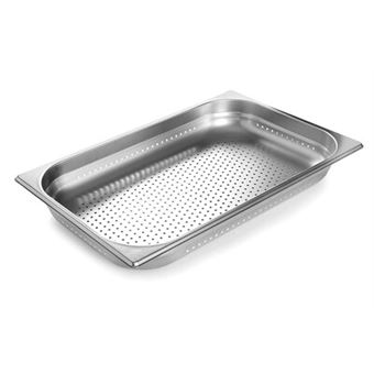 Bac Inox 1/1 60 L Lacor - Récipient Gastro Norme Professionnelle 530x325x200 Mm