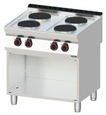 Fourneau électrique 4 feux avec soubassement 80 Casselin