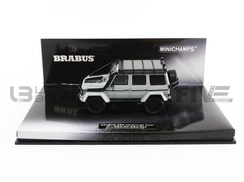 Voiture Miniature de Collection MINICHAMPS 1-43 - BRABUS 550 Adventure 4X4 - 2017 - Grey - 437037161