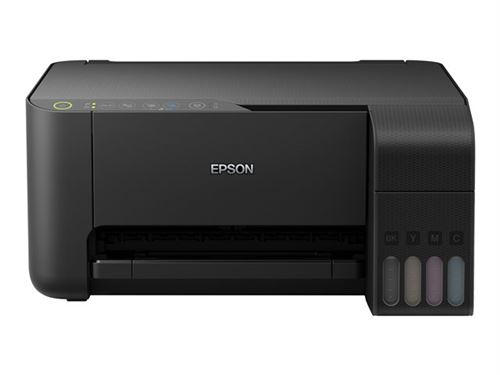 Epson EcoTank ET-2710 Unlimited - Imprimante multifonctions - couleur - jet d'encre - rechargeable - A4/Legal (support) - jusqu'à 10 ppm (impression) - 100 feuilles - USB, Wi-Fi - noir