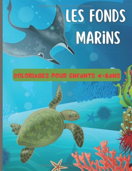Les Fonds Marins – Livre De Coloriage | Animaux De La Mer 4–8 Ans, Grand Format, 60 Pages