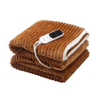 Couverture chauffante 180 x 130 cm Terraillon KOOMY Caramel - 1