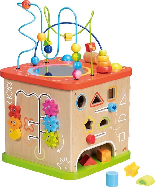 Non Communiqué Rouge Cube D'activités Xxl Multicolore