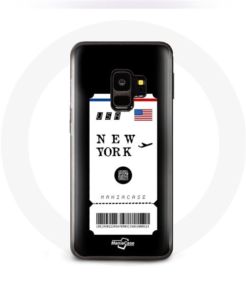 Coque pour samsung galaxy S9 plus Billet d'avion New York Maniacase
