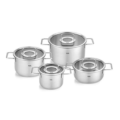 Pure Collection Topf-Set mit Glasdeckeln 4 St.