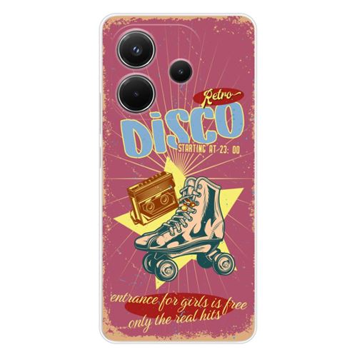 Coque en silicone - Compatible Xiaomi Redmi Note 14 4G - design retro disco