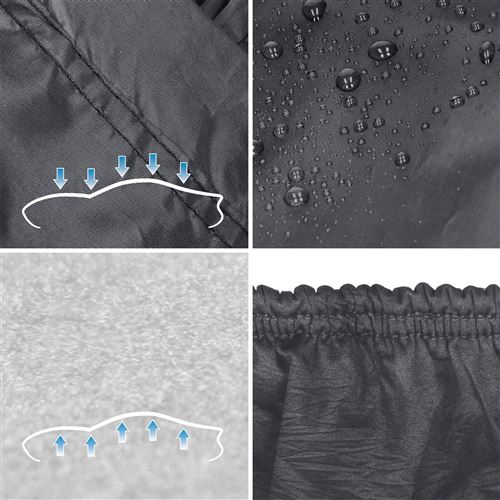 Ecd Germany - ECD Germany Bâche de Protection Voiture - L 482 x
