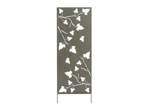 Panneau décoratif ajouré en acier motif feuilles de lierre