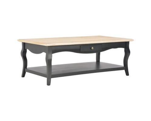 vidaXL Table basse Noir 110 x 60 x 40 cm MDF