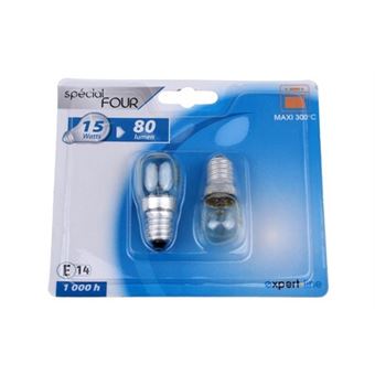 Cogex - ampoule four 15 w. E14 lot de 2 lampes - 489009 - Achat