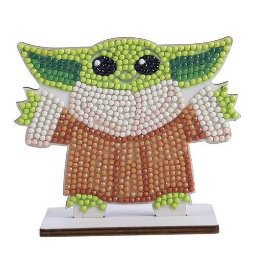 CRYSTAL ART Kit figurine &agrave; diamanter Star Wars - Grogu