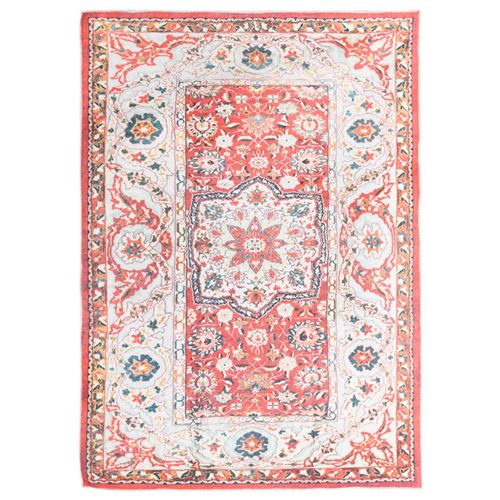 vidaXL Tapis imprimé lavable pliable Multicolore 140x200 cm Polyester