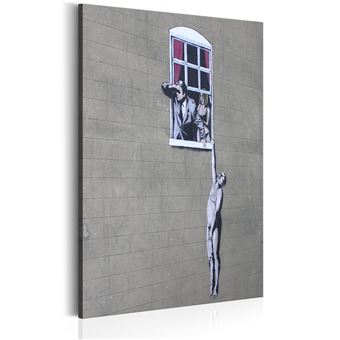 Tableau Well Hung Lover by Banksy-Taille L 60 x H 90 cm - 1